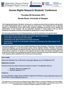 Human Ritghs Research Students' Conference CfP